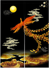 Tapisserie style japonais noren longue et épaisse porte de séparation Maison - Accessoires et Décorations Naty Shop H120 X L85 Cm (pack de 1)
