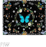 Tapisserie tapisserie papillons verts tissu brossé Accueil - Accessoires et Décorations Naty Shop Papillon vert