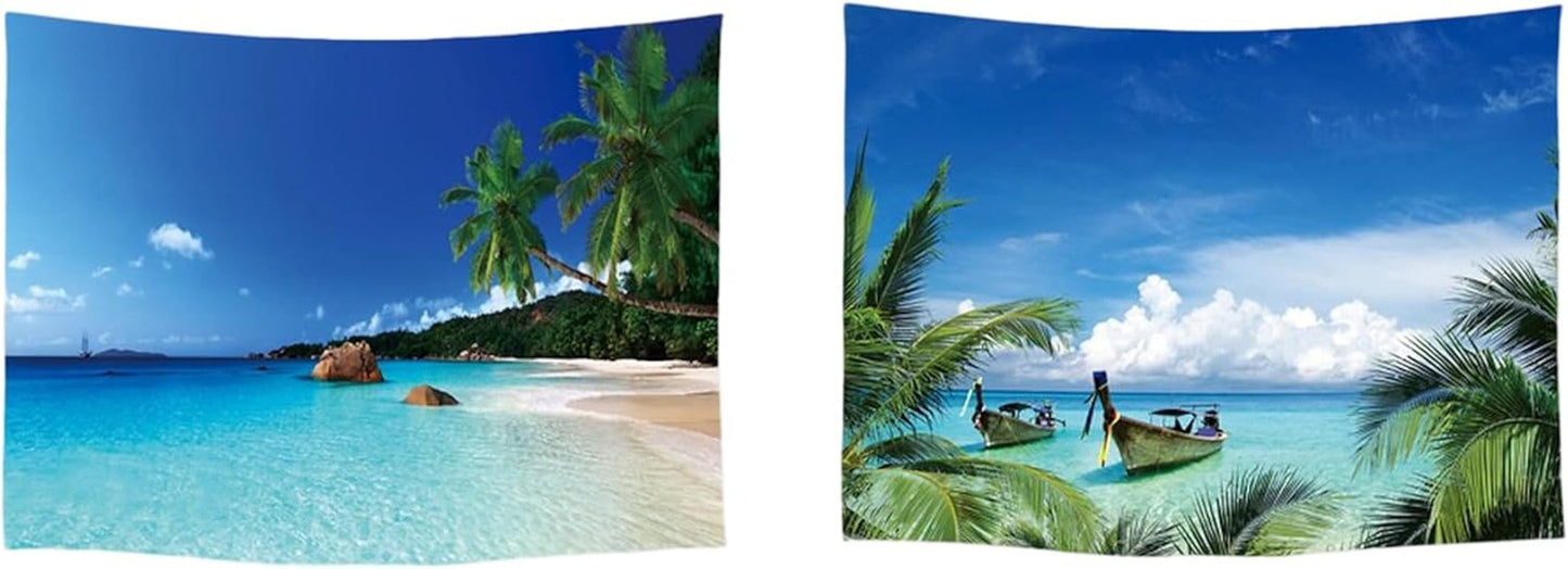 Tapisserie ulticool maison plage plage palmier île Maison - Accessoires et Décorations Naty Shop Plage Plage