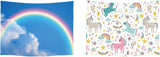 Tapisserie ulticool maison plage mer palmier île Maison - Accessoires et Décoration Naty Shop Licorne arc-en-ciel