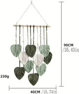 Tapisserie verte naturelle décorant les murs de la chambre de la chambre Accueil - Accessoires et Décorations Naty Shop