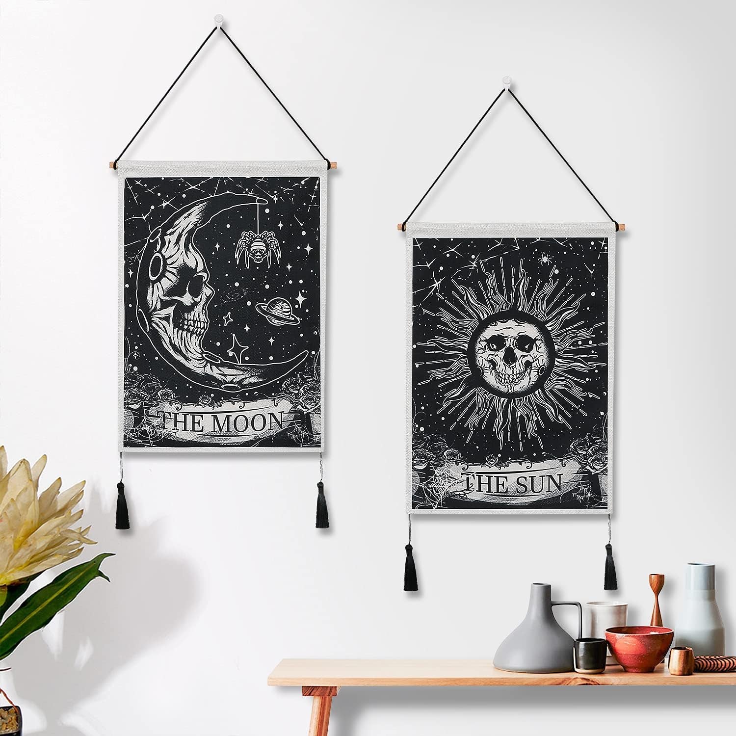 tapisserie Weldomcor tarot crâne coucher de soleil Accueil - Accessoires et Décorations Naty Shop