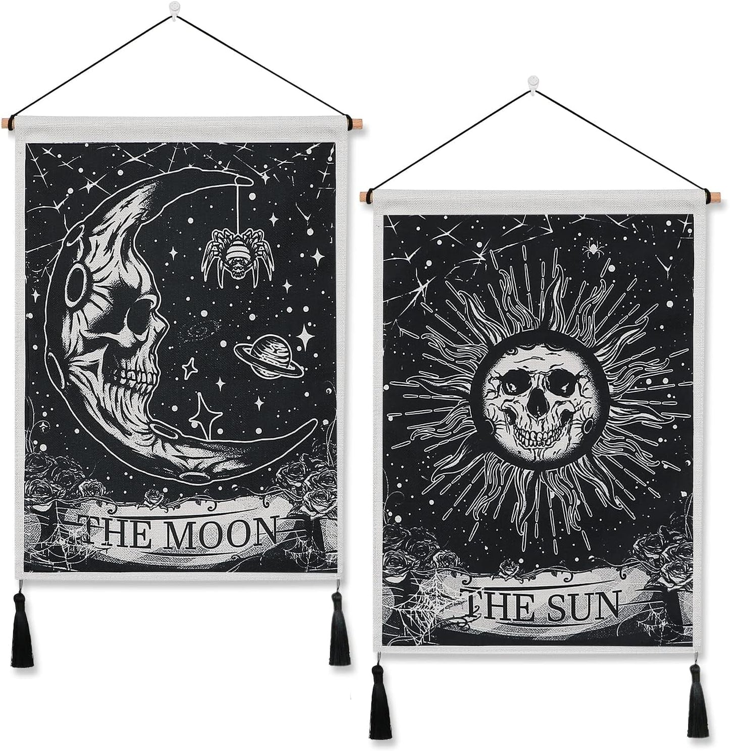 Tapisserie Weldomcor crâne tarot ensemble soleil Accueil - Accessoires et Décorations Naty Shop Crânes Crânes