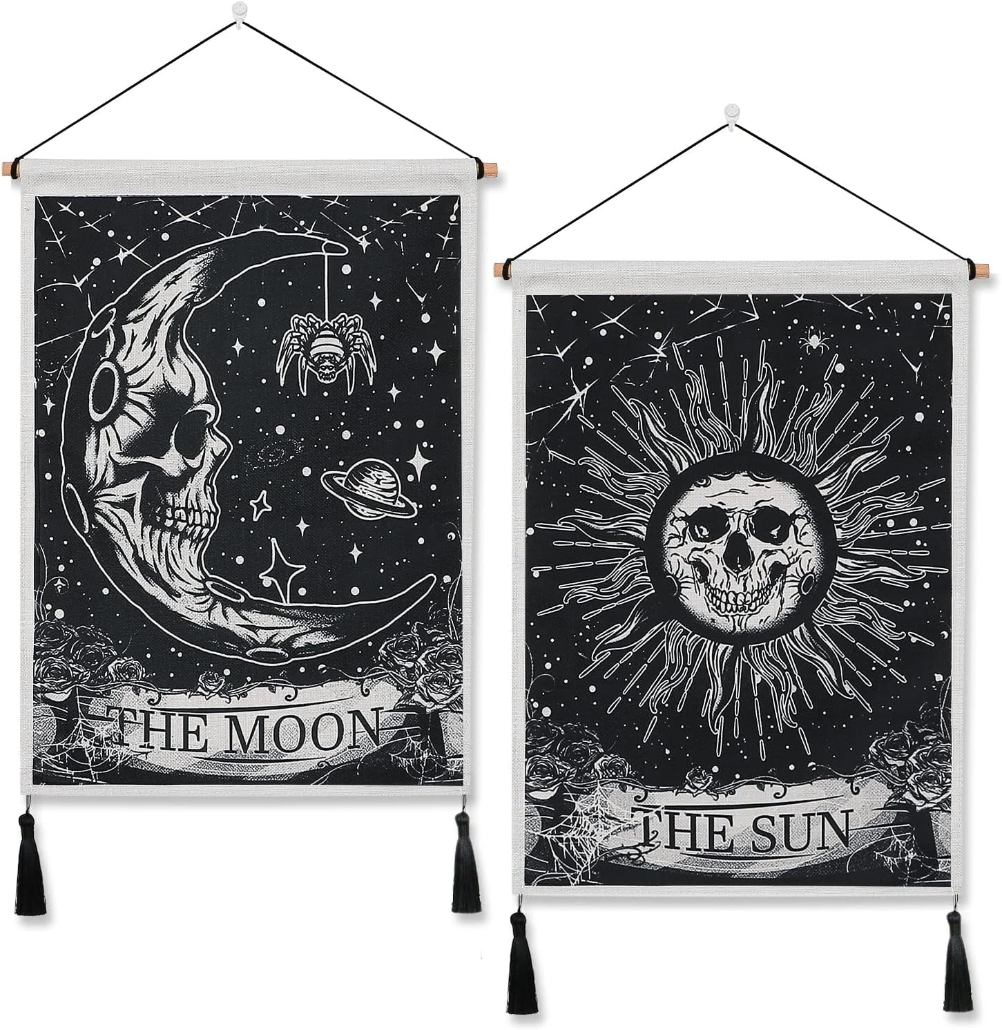 Tapisserie Weldomcor crâne tarot ensemble soleil Accueil - Accessoires et Décorations Naty Shop Crânes Crânes