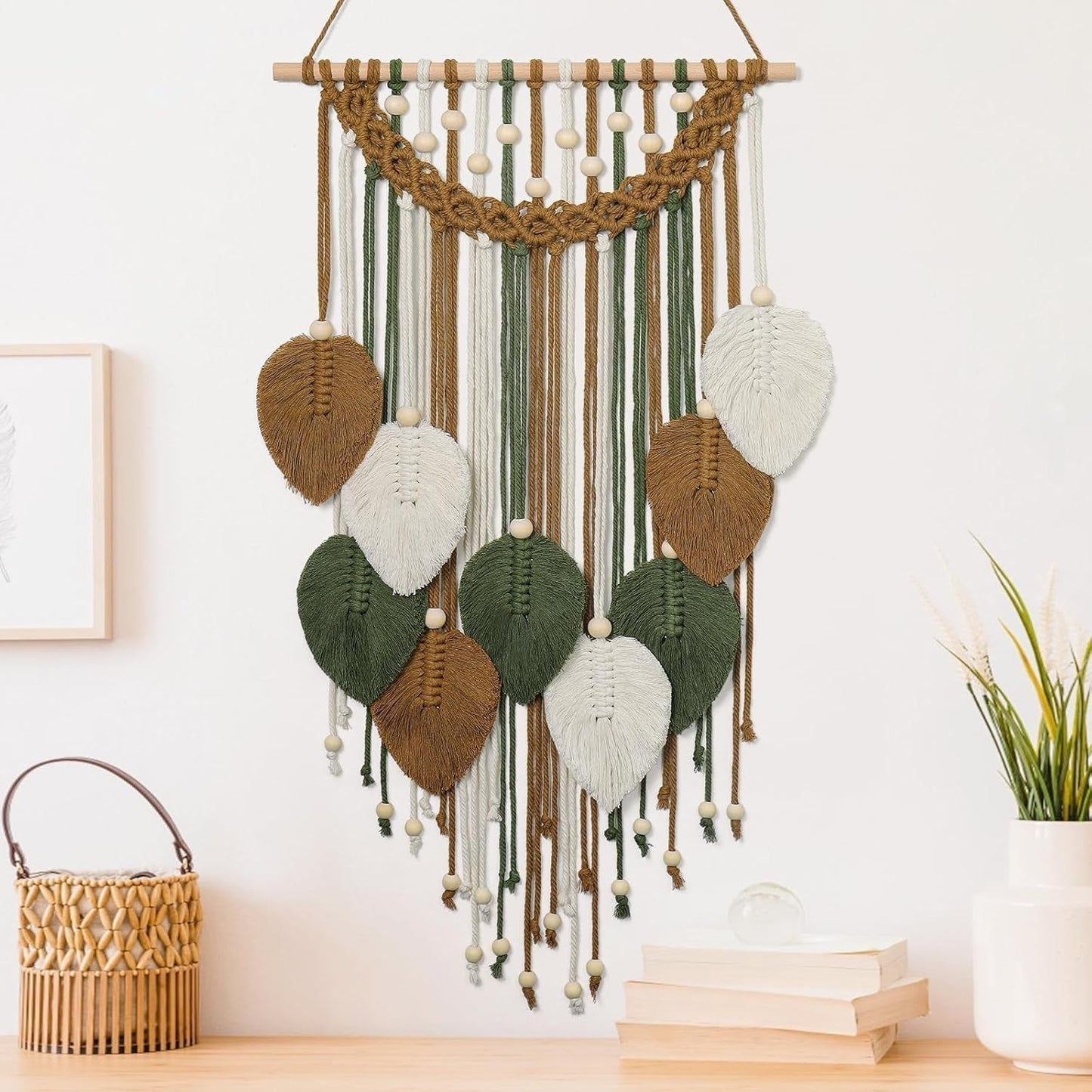 Tapisserie Weldomcor tapisserie petit commerce perles feuilles de bois Maison - Accessoires et Décorations Naty Shop Maro