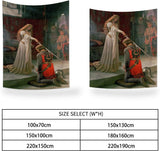 Tapisserie yongfoto chevalier peinture à l'huile médiévale Angleterre Maison - Accessoires et Décorations Naty Shop