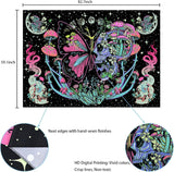 Tapisserie Yrendenge tapisserie fluorescente phase papillons Accueil - Accessoires et Décorations Naty Shop