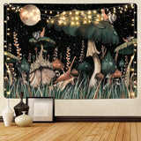 Tapisserie yugarlibi champignon forêt noire escargot à suspendre Maison - Accessoires et Décorations Naty Shop Champignon 235L X 180B Cm