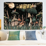 Tapisserie yugarlibi champignon forêt noire escargot à suspendre Maison - Accessoires et Décorations Naty Shop