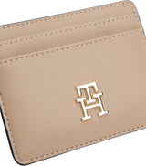 Tommy Hilfiger porte-cartes pour femme Femelle avec logo, Beige (Coastal Taupe), Taille unique Portefeuille homme Naty Shop