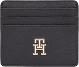 Porte-cartes pour femme Tommy Hilfiger Soft Logotape Small, noir, taille unique Portefeuille femme Naty Shop Titre par défaut