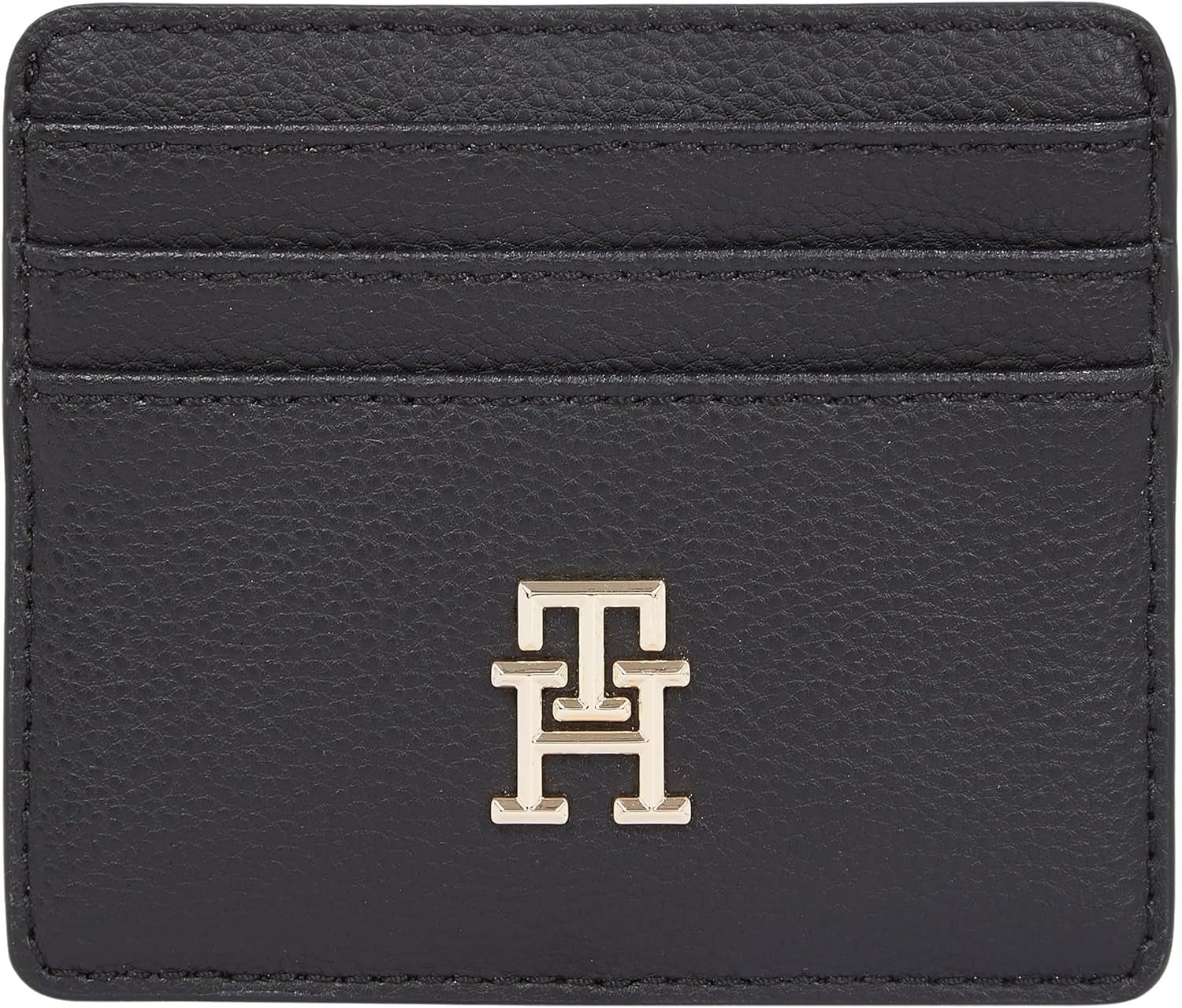 Porte-cartes pour femme Tommy Hilfiger Soft Logotape Small, noir, taille unique Portefeuille femme Naty Shop Titre par défaut