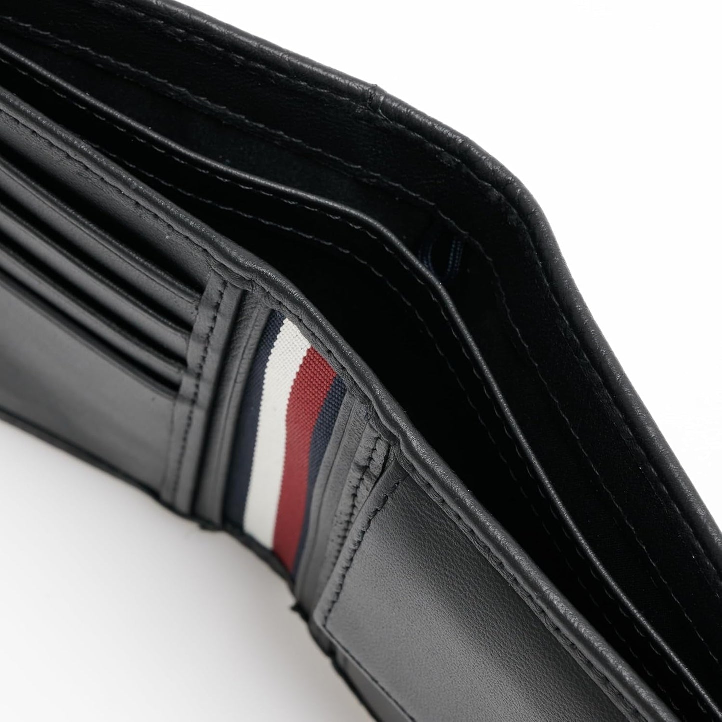 Tommy Hilfiger TH PREMIUM LEATHER EXTRA CC COIN Portefeuille double pour homme Black OS Portefeuille pour homme Naty Shop
