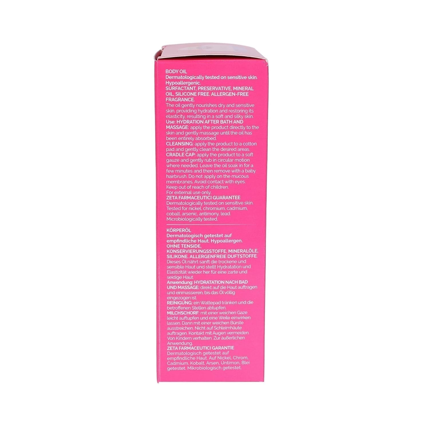 Huile corporelle Starch Mio, enlève les croûtes de lait du nouveau-né, 200 ml Enfant - Bain et Soin Naty Shop