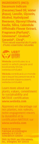 WELEDA Crème de Soin Bébé Calendula Bio Corps & Visage 75 ml - Crème visage / crème pour la peau pour cosmétiques naturels à l'huile de sésame et à la lanoline pour le soin des peaux sèches. Crème de soin hydratante pour bébés et enfants Enfants - Bain et Soin Naty Shop