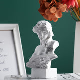 XMGZQ Sculpture de Statue d'Aphrodite Blanche, Statue de Buste de Mythologie Grecque en résine, pour la décoration de Chambre de Coquette, décoration de Chambre d'académie Sombre, étagères, cloison, Statuettes et Sculptures