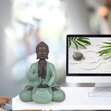 Zen Arôme SBM5 Statue Zen Bodhi, vert/marron, hauteur 20 cm Statuettes et sculptures Naty Shop