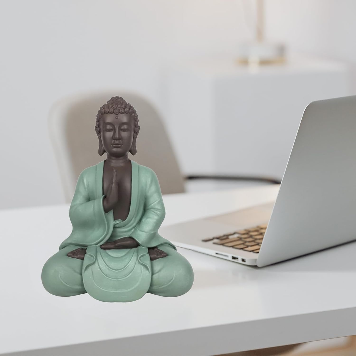 Zen Arôme SBM5 Statue Zen Bodhi, vert/marron, hauteur 20 cm Statuettes et sculptures Naty Shop